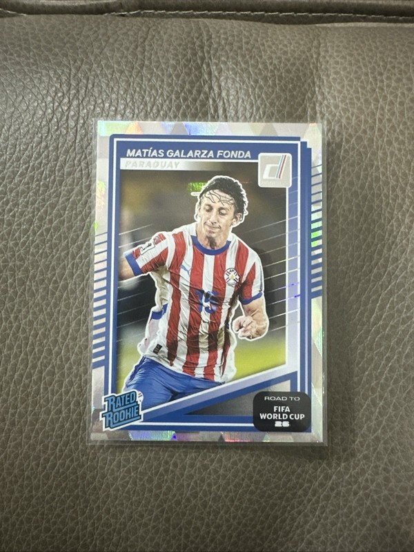 Matias Galarza RR 2025-26 Donruss Road FIFA WC #226 Rated Rookie Paraguay Cubic