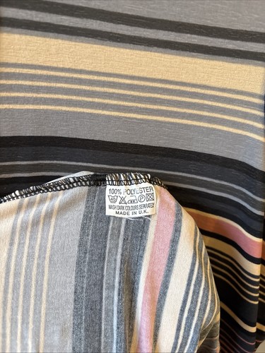 Women’s Size Medium 10-12 Pink Blue Summer Striped Maxi Dress From Miss Posh - Picture 6 of 6