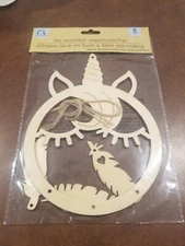 Crafter's Square DIY Novelty Wooden Unicorn Dream Catcher Kit BDAY PARTY IDEA