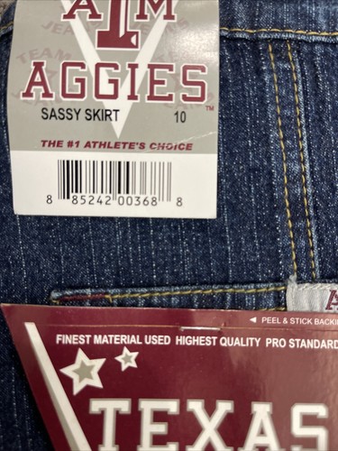 Team Jeans Sassy Skirt Women’s Size 10 Texas A&M Aggies Gig Em - Picture 6 of 6