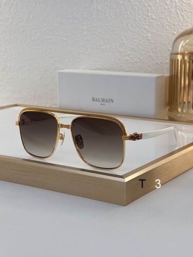 New Balmain Glasses Brown Lens Full Box Unisex