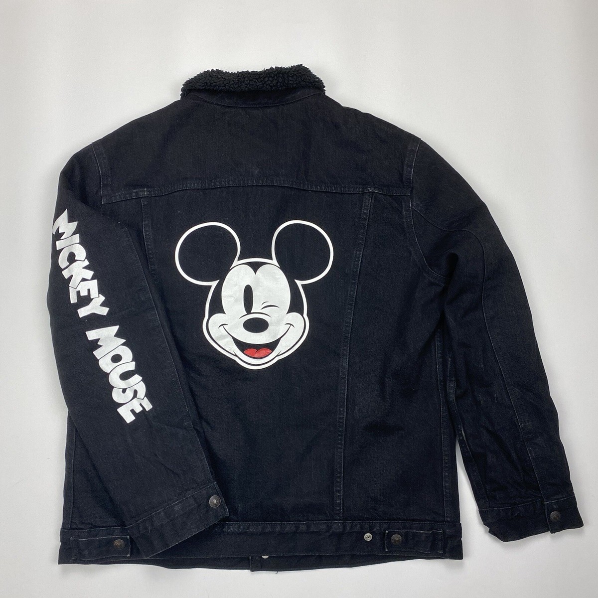 &エルシーのジャンバー LEVI's x Disney Mickey Mouse Premium Jacket Men's XL Sherpa Lined