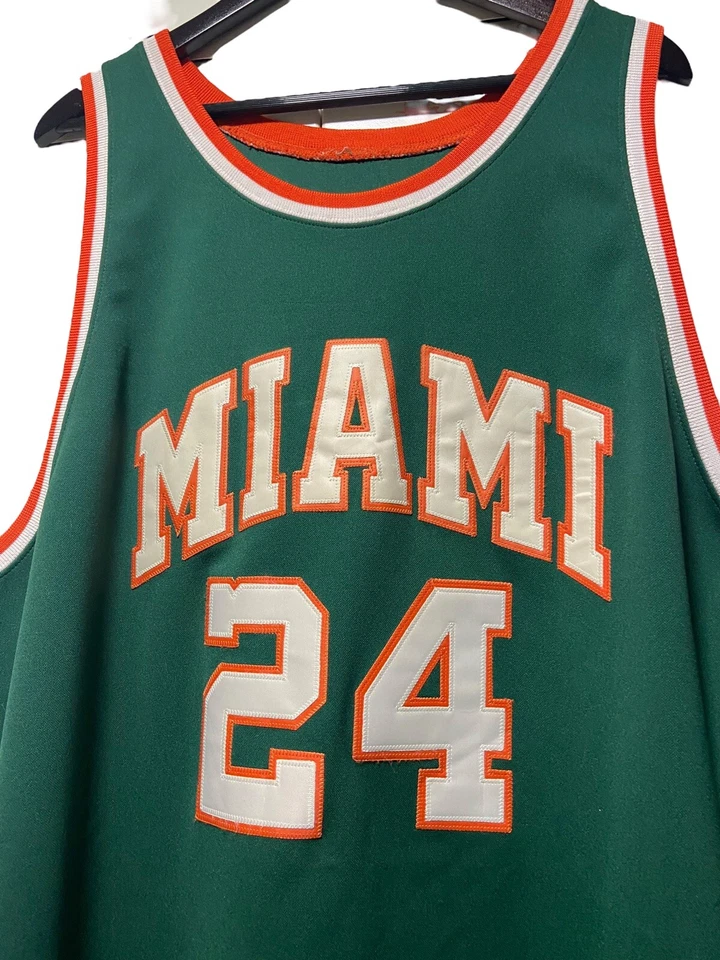 Vintage RICK BARRY University Of Miami Hurricanes 1964 Throwback NCAA Jersey 2XL - Image 2 of 4