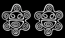 Sol Taino Two White Vinyl Decals Car Truck Window Laptop Tablet Tumbler Notebook