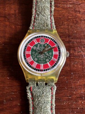 1993 Vintage Swatch Watch Rooster Loden GK167