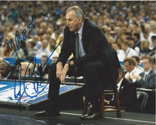 JIM CALHOUN UCONN HUSKIES COACH SIGNED 8x10 PHOTO B w/COA 2011 NCAA FINAL FOUR