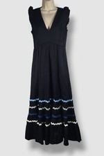 450 Sachin Babi Women's Blue Cotton Twill A-Line Dress Size 2