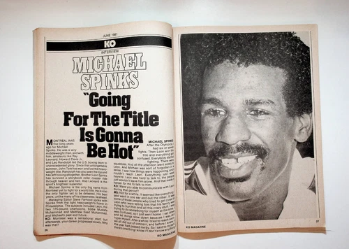 1981 June KO Knockout Boxing Magazine Marvin Hagler Mustafa Muhammad Spinks - 画像5/7