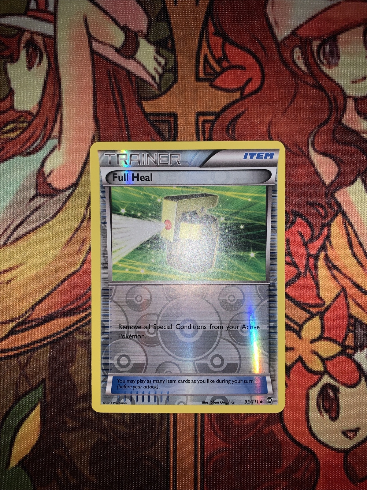 Full Heal - XY Furious Fists 93/111 - Reverse Holo NM - Vintage Shipped Fast!