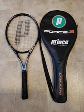 Prince Force 3 Nitro Ti Oversize Tennis Racket Grip 4 1/2 w Case Excellent