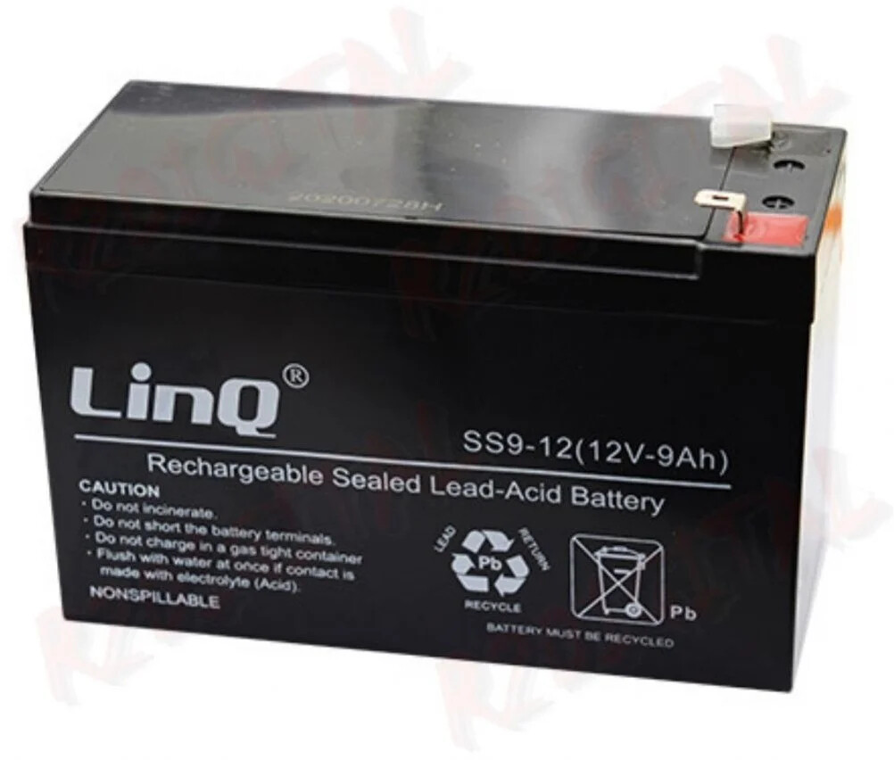BATTERIA 12 volt 9 Ah al PIOMBO VRLA Ricaricabile Attacchi Faston RICAMBIO UPS p