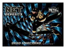 2020-21 Skybox Metal Universe NET DEPOSITS Brad Marchand # ND-18