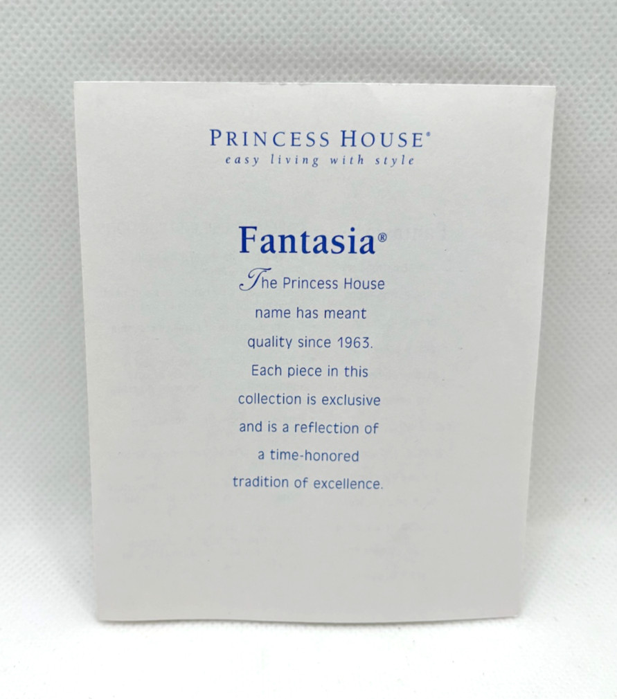Princess House Fantasia Sapphire 20 oz.Footed Glass Tumbler NewOpen Box