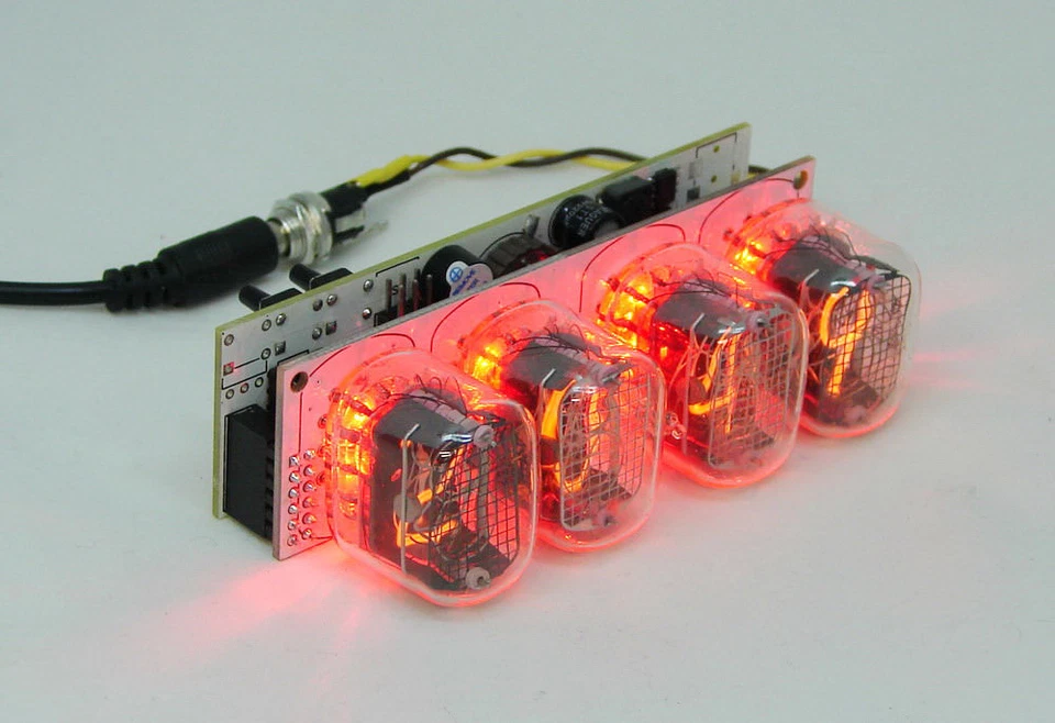 Assembled Nixie clock - in12 tube, red backlight - Image 2 of 4