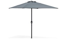 2m Square Garden Parasol Grey Outdoor Patio Umbrella Sun Shade