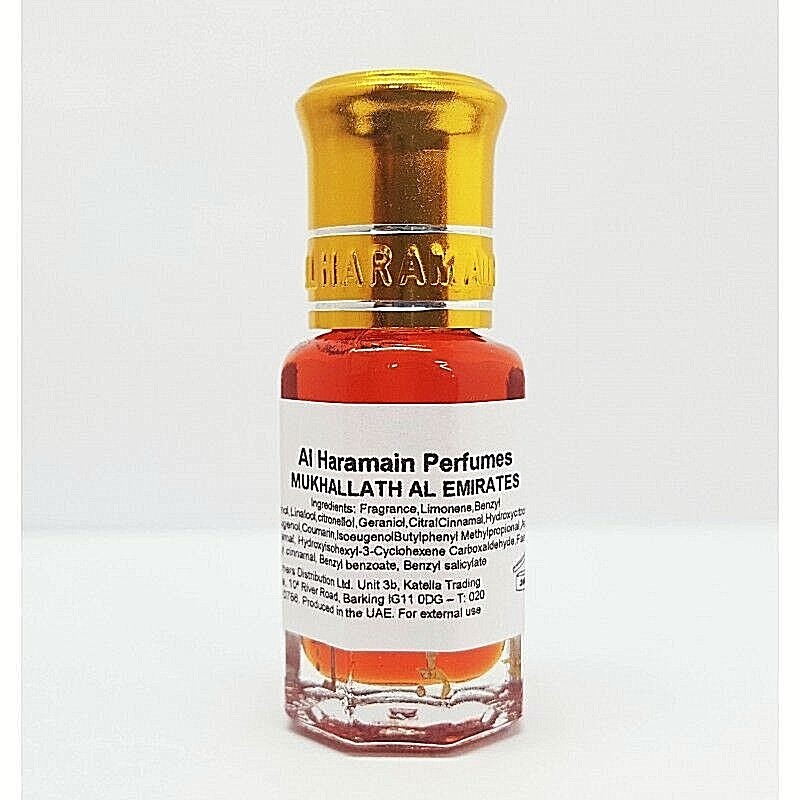 Mukhallath Al Emirates  Attar Oil 6ml by Al Haramain Amber Oudh Oud Saffron