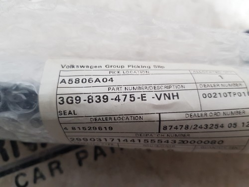 GENUINE VOLKSWAGEN PASSAT B8 2015-2023 REAR LEFT SIDE WINDOW MOLDING STRIP TRIM - Picture 12 of 13