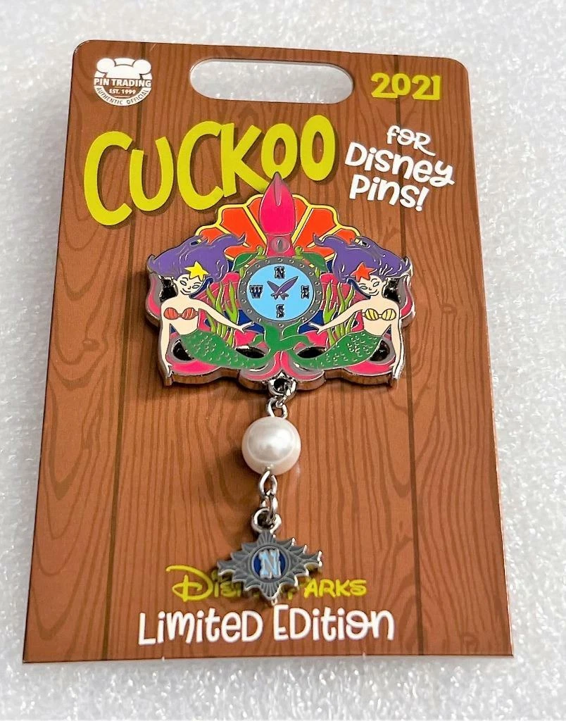 Disney - Cuckoo for Disney Pins 2021 Submarine Voyage Mermaid Clock LE Pin