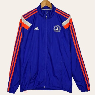 Adidas 2015 Boston Marathon Anthem Men's Jacket Style S87656 Size S MSRP  $110