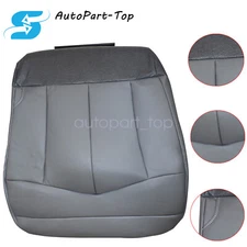 For 1999-03 Ford F150 XLT XL Lariat Driver Bottom Leather Seat Cover Gray E2/H2