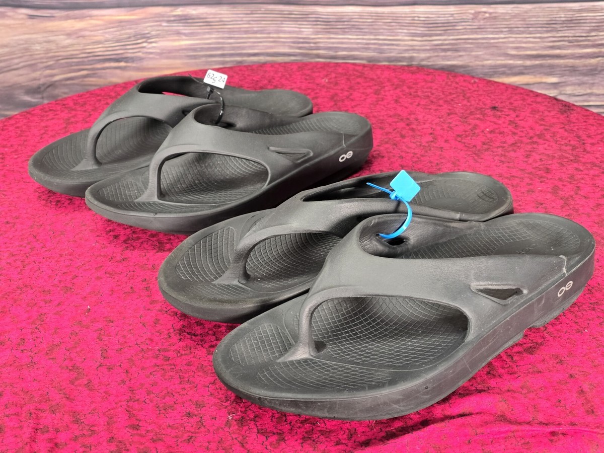 OOFOS Men\'s Flip-Flops Oofos Original Mens Comfort Recovery Sandals - Black – SURF  main image 3
