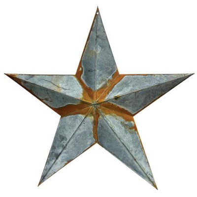 Vintage Farmhouse Rusty Galvanized Barn Star Primitive Rustic Decor  12'' 18'' 24''