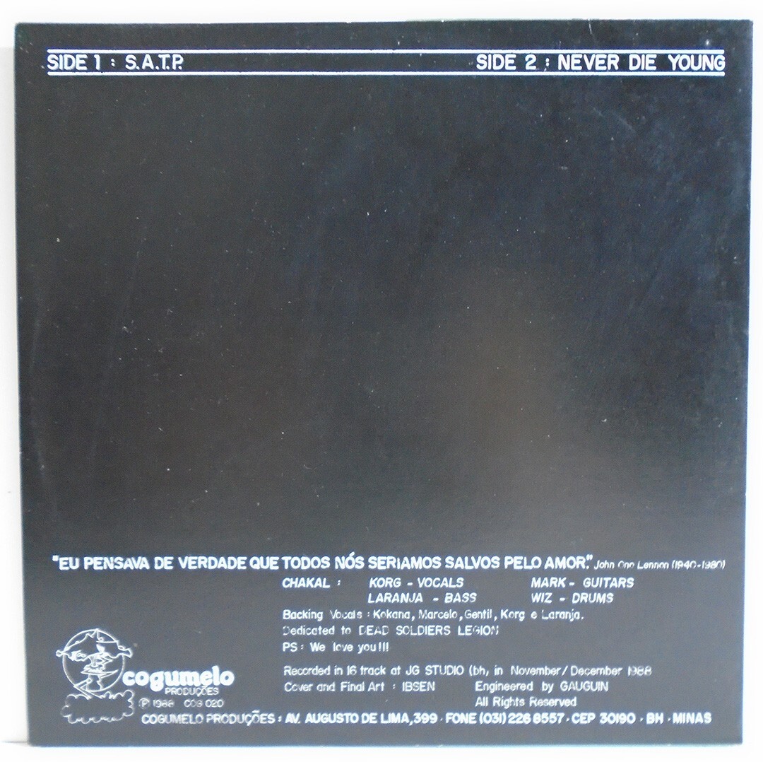 CHAKAL LIVING WITH THE PIGS BRAZIL 1988 FIRST PRESS 7