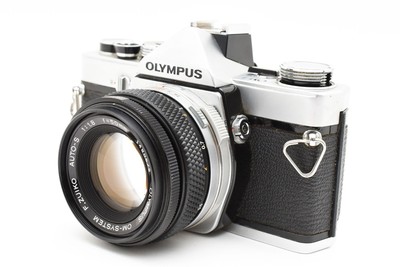 Olympus OM-1 Silver 35mm Film Camera w/F.Zuiko 50mm F1.8