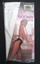 1 Pair Vintage 1990 Jockey French Cut White Cotton Briefs Size 6