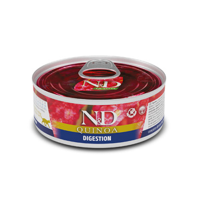 N&D Cat Quinoa Verdauung 80g Nassfutter für Katzen mit Lamm für die Verdauung