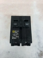 SQUARE D HOM220 Circuit Breaker,20A,Plug In,120/240V,2P 1D352 W#