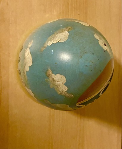 Vintage JMF Robuchon Hand Painted Wood Egg French Hot Air Balloon Signed - Picture 6 of 8