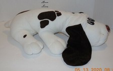 Vintage 1985 Tonka 19" Pound Puppies White W/ Brown Spots Rare HTF