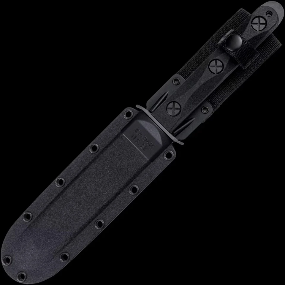 Faca fixa Ek modelo 5 1095 Cro-Van aço Bowie lâmina cabo de náilon preenchido com vidro - Imagem 2 de 4