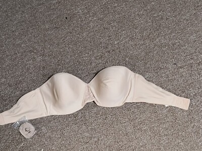 Wacoal 85414 Bodysuede Convertible Strapless 36D Buff Semi-Perfect