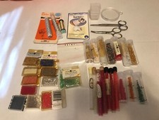 Beading Starter Kit Beads Thread Scissors Supplies Etc.