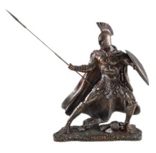 Veronese Dekofigur des Hector trojanischer Prinz Troja bronz. Skulptur Achilles