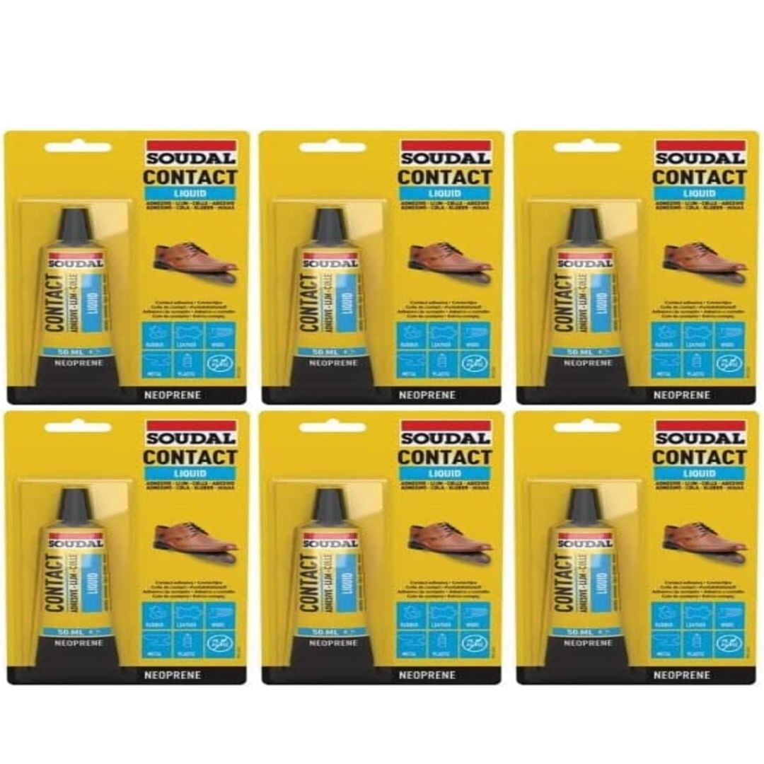 Soudal Contact Liquid Neopreme Clear 50ml x 6 - Image 5