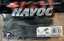 Berkley HavocBait Smash Tube Black Red Chartreuse-BRAND NEW-SHIPS N 24 HOURS