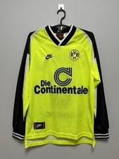 Vintage Nike Borussia Dortmund 1995/96 #6 Sammer Soccer L/S Jersey S Fotball