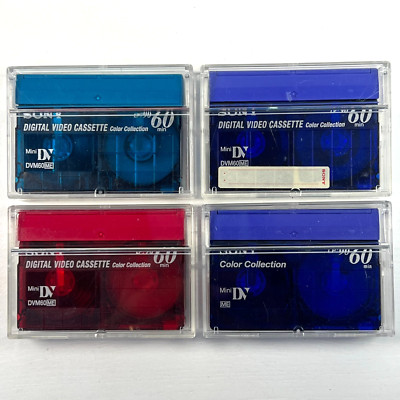 4x Sony Color Collection 60 min Mini DV Digital Video Camcorder Bänder Kassetten