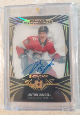 2021-22 Ultimate Collection Introductions Black 5/5 Anton Lundell ...