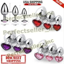 2025 Anal Butt Plug HEART STAINLESS Butt Plug Sex Toy For Women Men Couple Gift