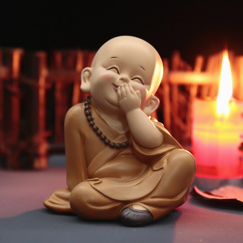 Buddhist Monk Statues Figurine Handmade Home Decorations Handicraft Furnishings