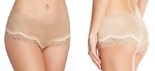 NWT Wacoal Women's Basic Benefits Boyshort Panty Toast Sand Size L MSRP 25.00