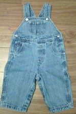 TOMMY HILFIGER..Baby JEAN OVERALLS  SZ.3-6 MONTHS  GUC 100 Cotton