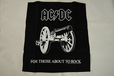 Image of AC/DC FOR THOSE ABOUT TO ROCK WE SALUTE YOU BACK PATCH NEW OFFICIAL ANGUS YOUNG