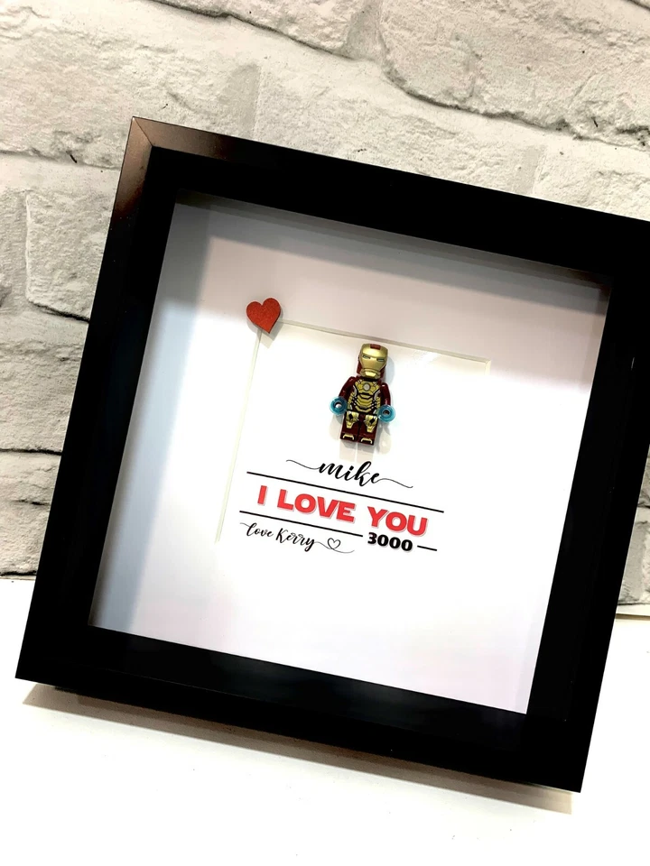 Personalised Valentines Gift | Superhero Gifts | I Love You 3000 | Ironman - Image 3 of 4