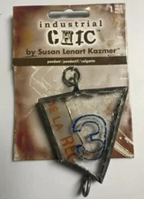 Industrial Chic By Susan Lenart Kazmer Glass Chard Pendant Steam Punk Statement