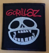 Embroidered Gorillaz Rock Art Trip Pop  Electronic Funk band Patch approx 3x3"